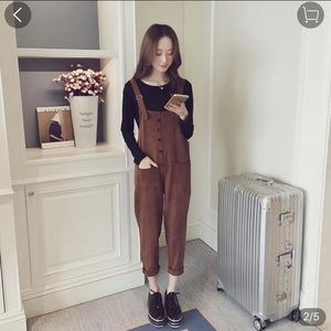 pockets overalls with buttons